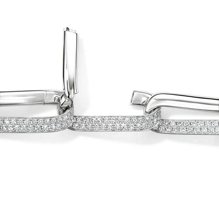 Inside/Out Diamond Link Bracelet
