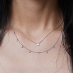 7 Diamond Drop Necklace