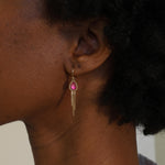 Earrings with Tourmaline