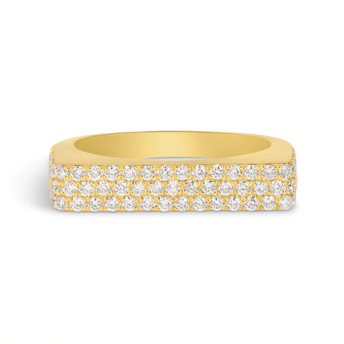 Diamond Flat Bar Ring