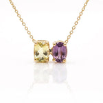 Spinel & Sapphire Toi et Moi Pendant
