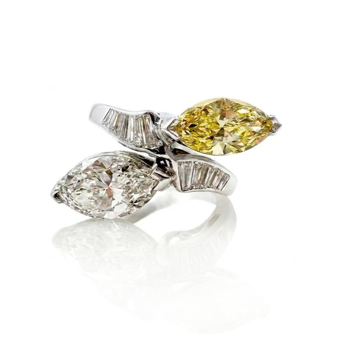 Diamond Bypass Statement Ring