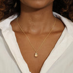 14K Yellow Gold 1.2mm adjustable Cable Chain with Lobster Clasp