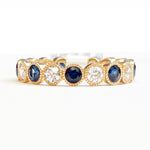 Medium Gabby Sapphire & Diamond Wedding Band