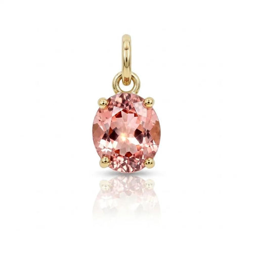 Oval Cut Malawi Garnet Charm