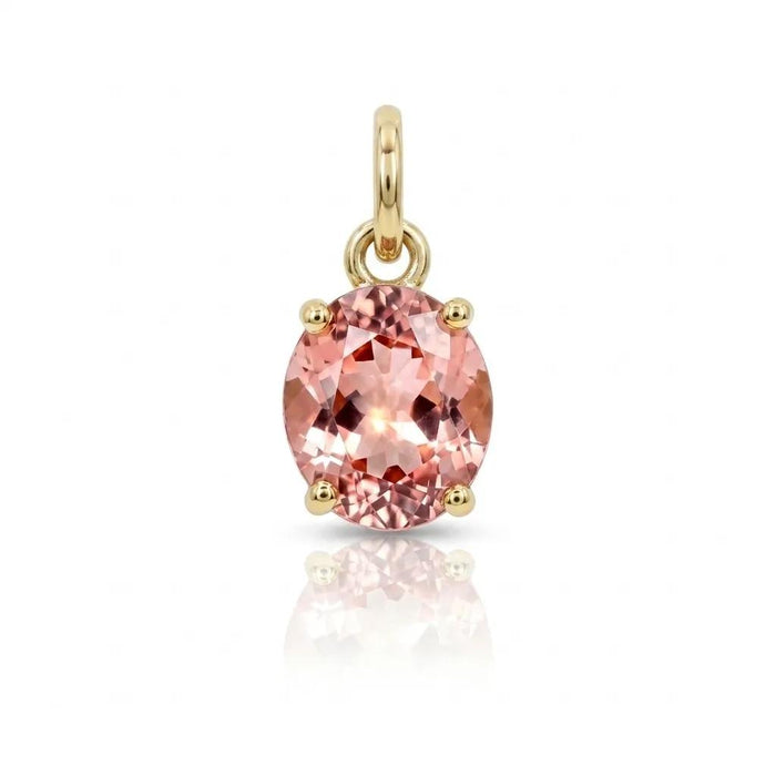 Oval Cut Malawi Garnet Charm