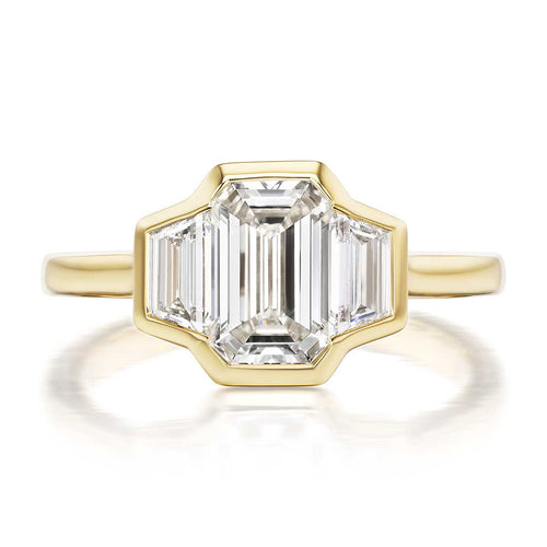1.91CT 3-Stone Diamond Engagement Ring Image 2