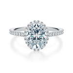 Essex Pavé Halo Engagement Ring Setting