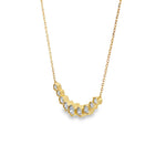 Graduated Diamond Hex Necklace