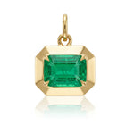 Muzo Emerald "Laurel" Frame Charm