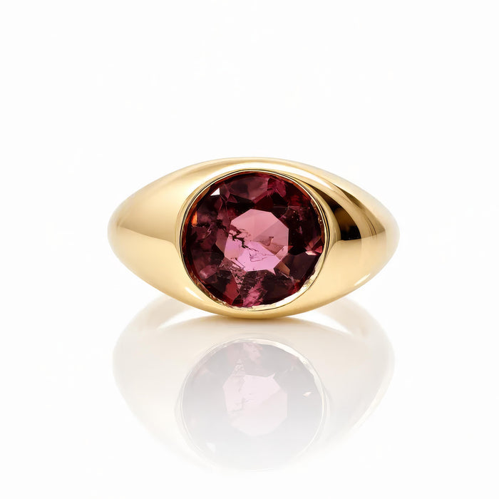 Jackson Pink Tourmaline Pinky Ring