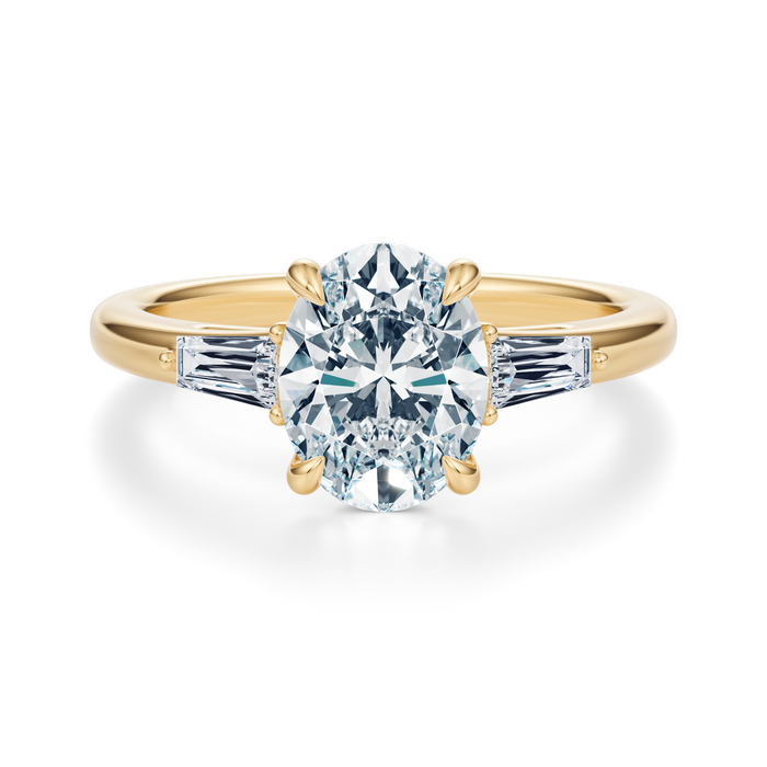 Vesey 3-Stone Engagement Ring Setting
