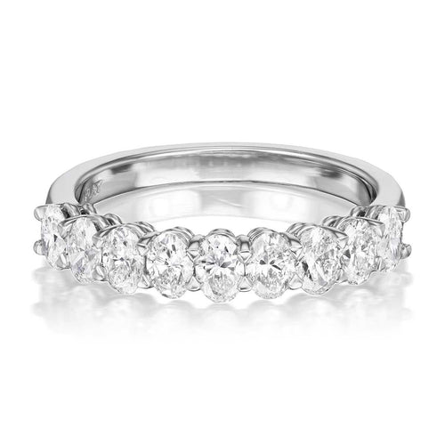1.17tcw Arden Half Diamond Eternity Wedding Band