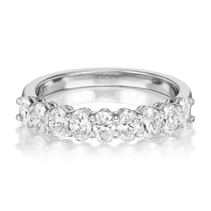 1.17tcw Arden Half Diamond Eternity Wedding Band