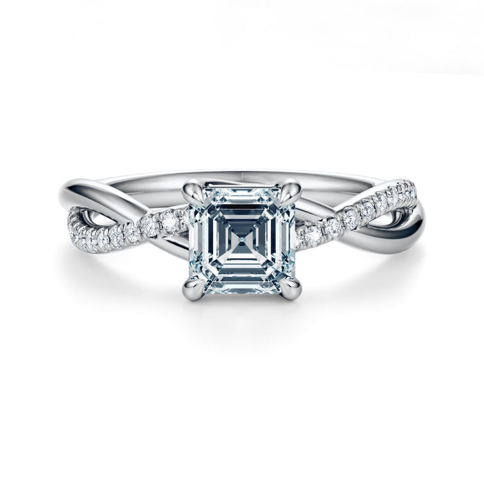 Spring Pavé Engagement Ring Setting