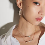 Inside/Out Flip Diamond Link Earrings