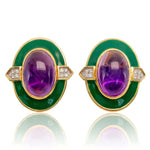 David Webb Clip On Earrings