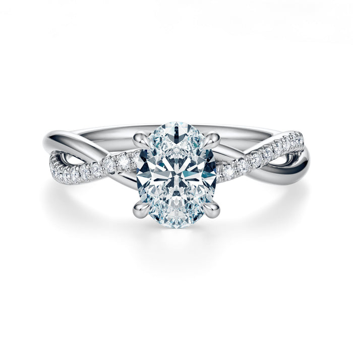 Spring Pavé Engagement Ring Setting