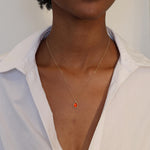 Necklace with Fire Opal