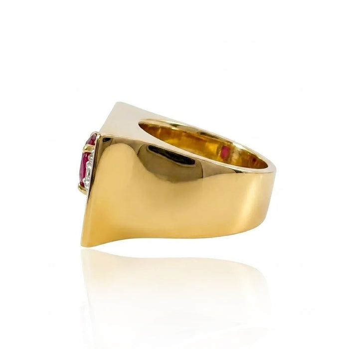 Ruby and Diamond Statement Ring
