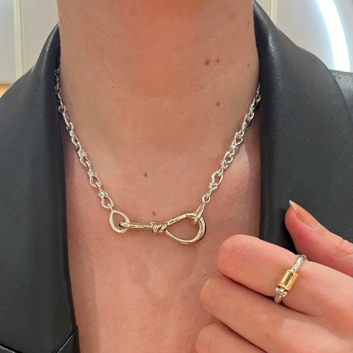 18k Gold Large True Lover's Knot Chain Image 2