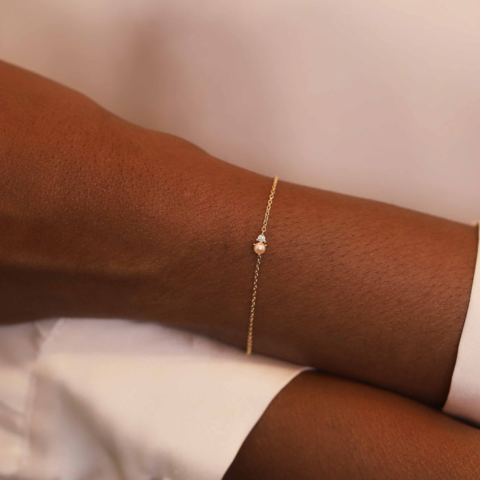 Pearl & Diamond Bracelet