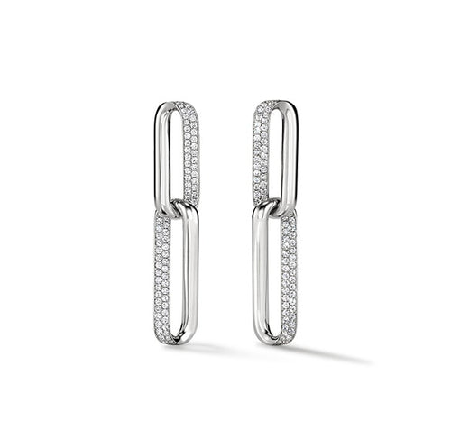 Inside/Out Flip Diamond Link Earrings