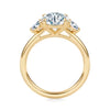 Elizabeth 2.07ct Lab Round Cut Diamond Three Stone Engagement Ring