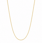 14K Yellow Gold 1.3mm Wheat Chain with Lobster Clasp.