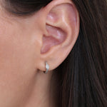 Marquise Bezel Diamond Hoops
