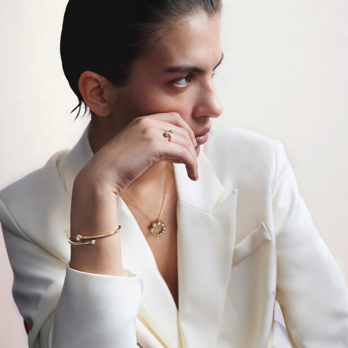 Dream Bypass Pave Bangle