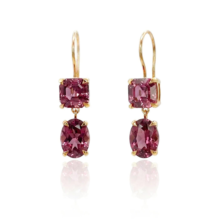 Malaya Garnet Drop Earrings