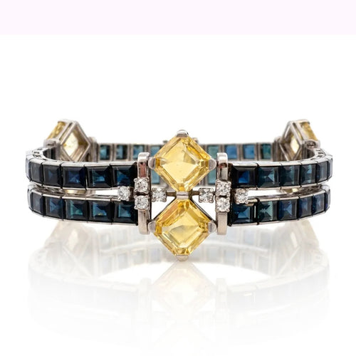 Sapphire and Diamond Bracelet