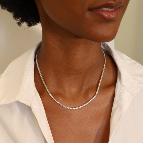 7.50tcw Tribeca Tennis Necklace Image 2