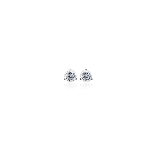 0.50tcw Trinity Diamond Stud Earrings
