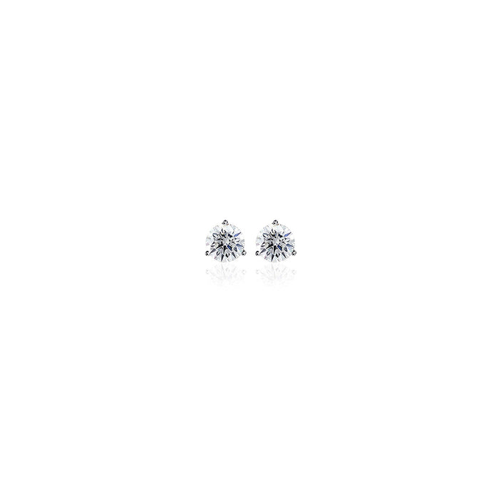 0.50tcw Trinity Diamond Stud Earrings