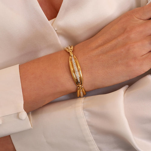 Scalloped Diamond Bracelet Image 2