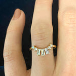 14K YELLOW GOLD ELDRIDGE DIAMOND BAGUETTE CONTOUR BAND BY CEREMONY