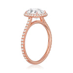 Essex Pavé Halo Engagement Ring Setting
