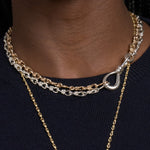 Gold Large True Lover's Knot Handmade Necklace Chain