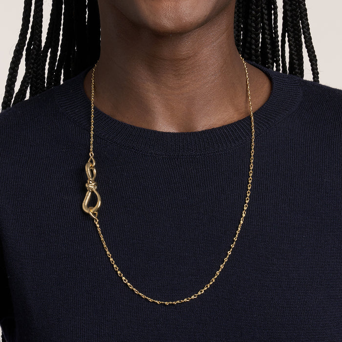 Small True Lover's Knot Chain Necklace