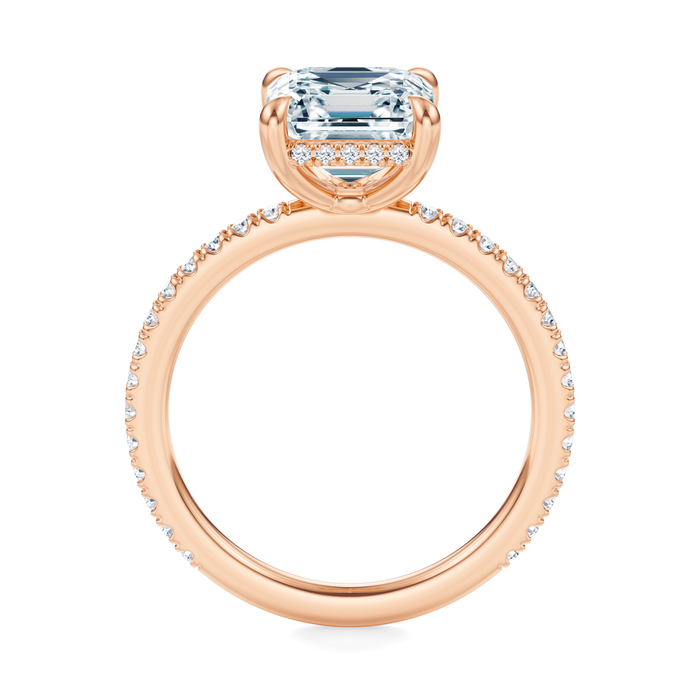 Baxter Pavé Hidden Halo Engagement Ring Setting
