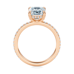 Baxter Pavé Hidden Halo Engagement Ring Setting