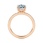 Baxter Pavé Hidden Halo Engagement Ring Setting