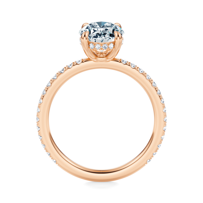 Baxter Pavé Hidden Halo Engagement Ring Setting