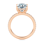 Baxter Pavé Hidden Halo Engagement Ring Setting