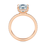 Baxter Pavé Hidden Halo Engagement Ring Setting