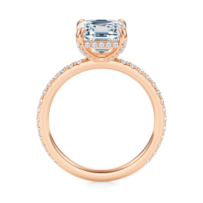 Baxter Pavé Hidden Halo Engagement Ring Setting