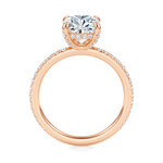 Baxter Pavé Hidden Halo Engagement Ring Setting