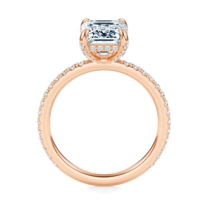 Baxter Pavé Hidden Halo Engagement Ring Setting